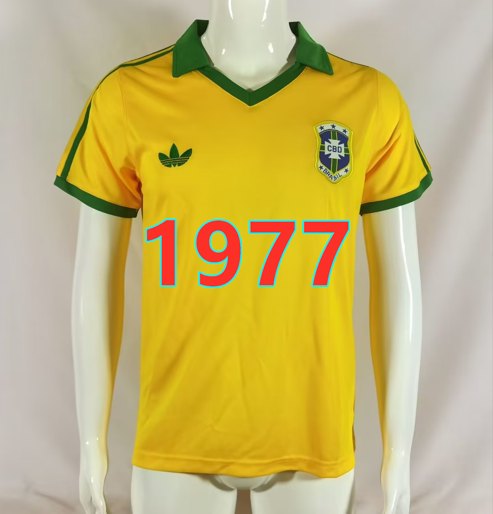 Maillot domicile Brésil 1977 rétro