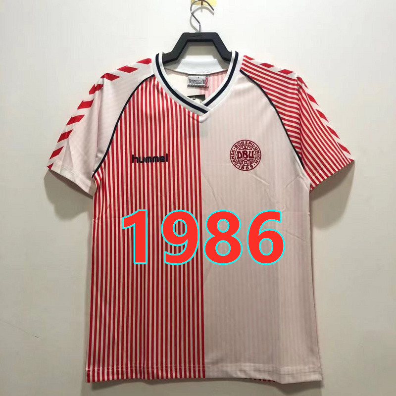 Maillot extérieur Danemark 1986 rétro