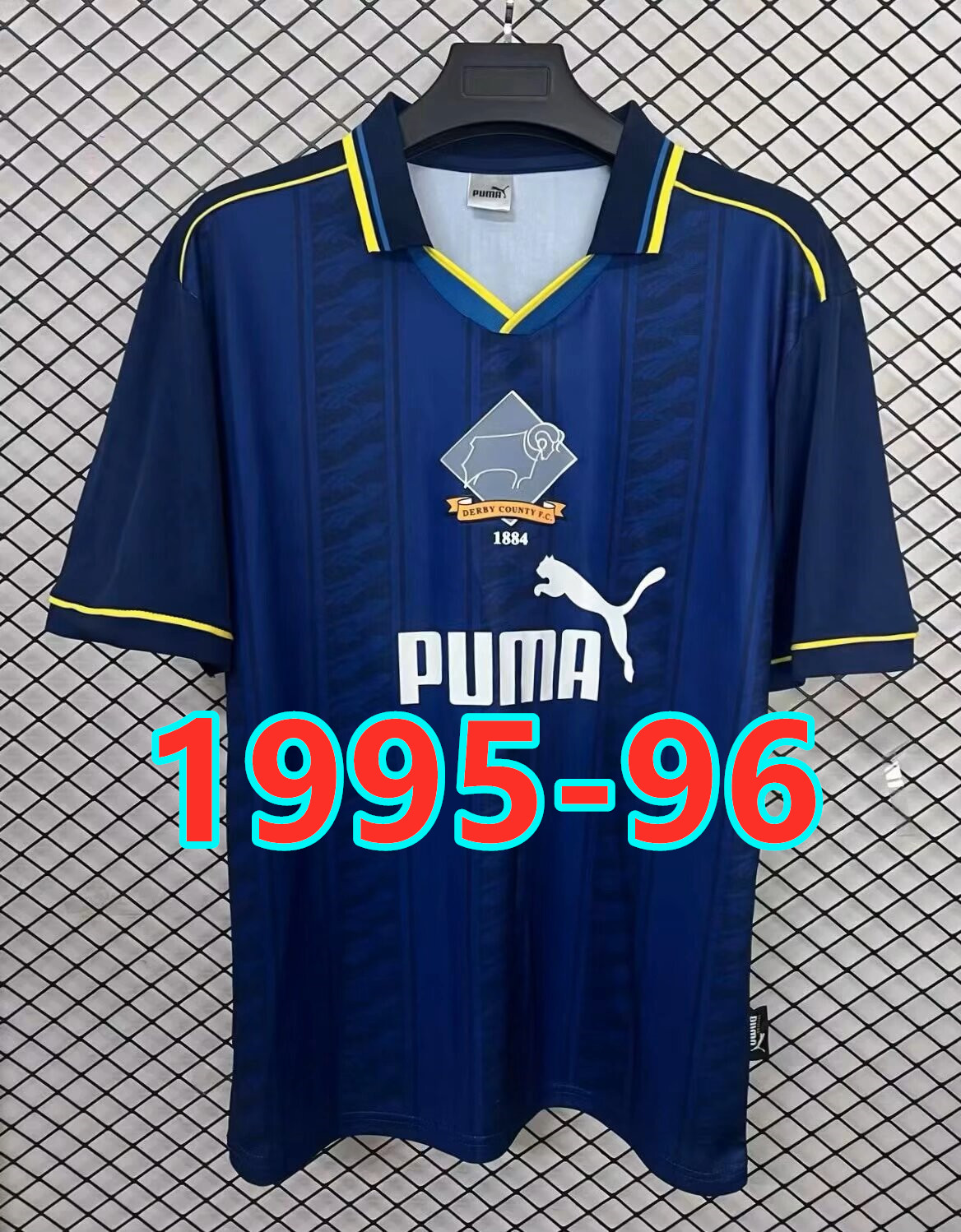 Maillot extérieur Derby County 1995-96 rétro (version supporter)