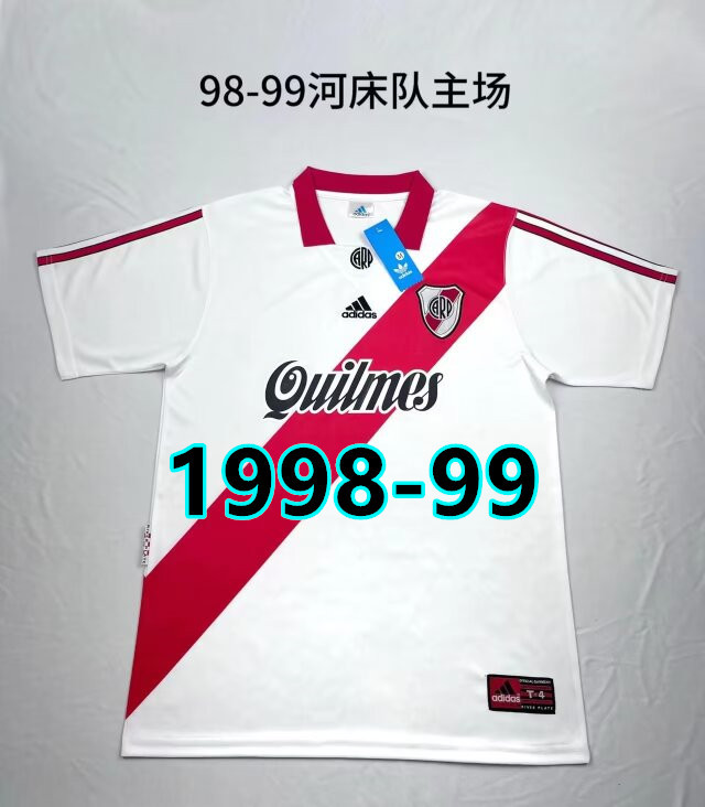 Maillot domicile River Plate 1998-99 rétro (version supporter)