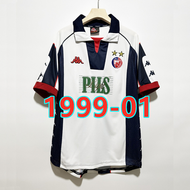 Maillot extérieur Red Star Belgrade 1999-01 rétro