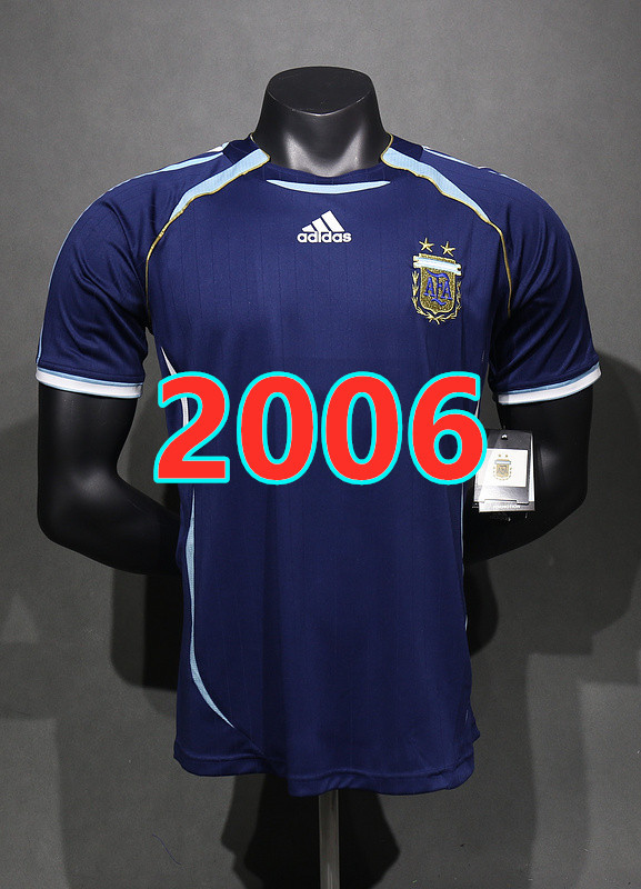 Maillot extérieur Argentine 2006 rétro (version joueur)