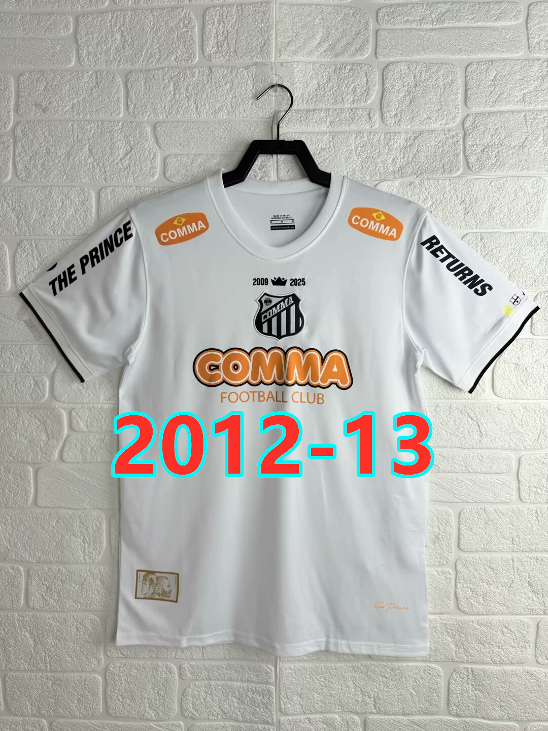 Maillot domicile spécial Santos 2012-13 rétro