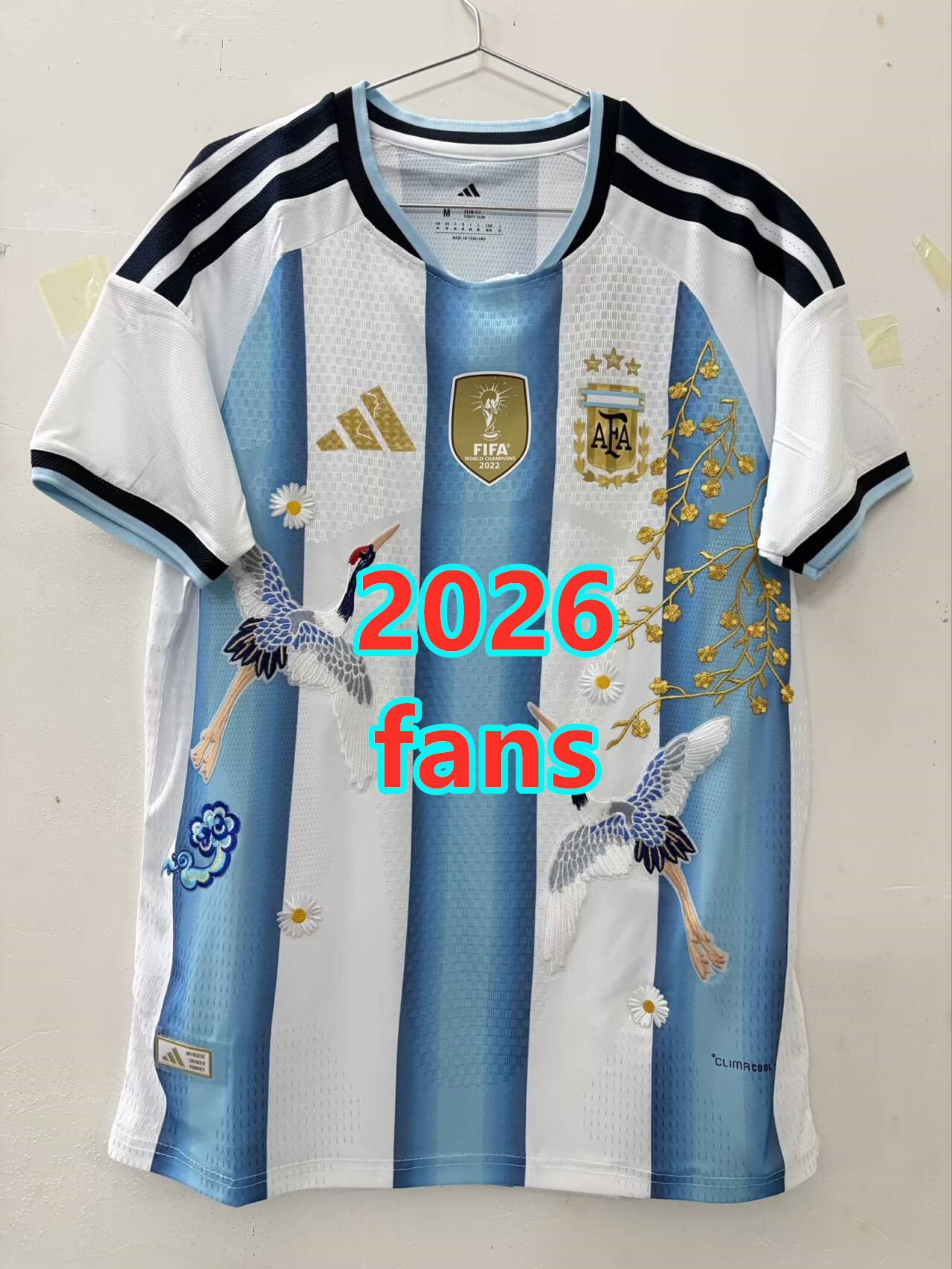 Maillot domicile Argentine 2026 brodé (version supporter)