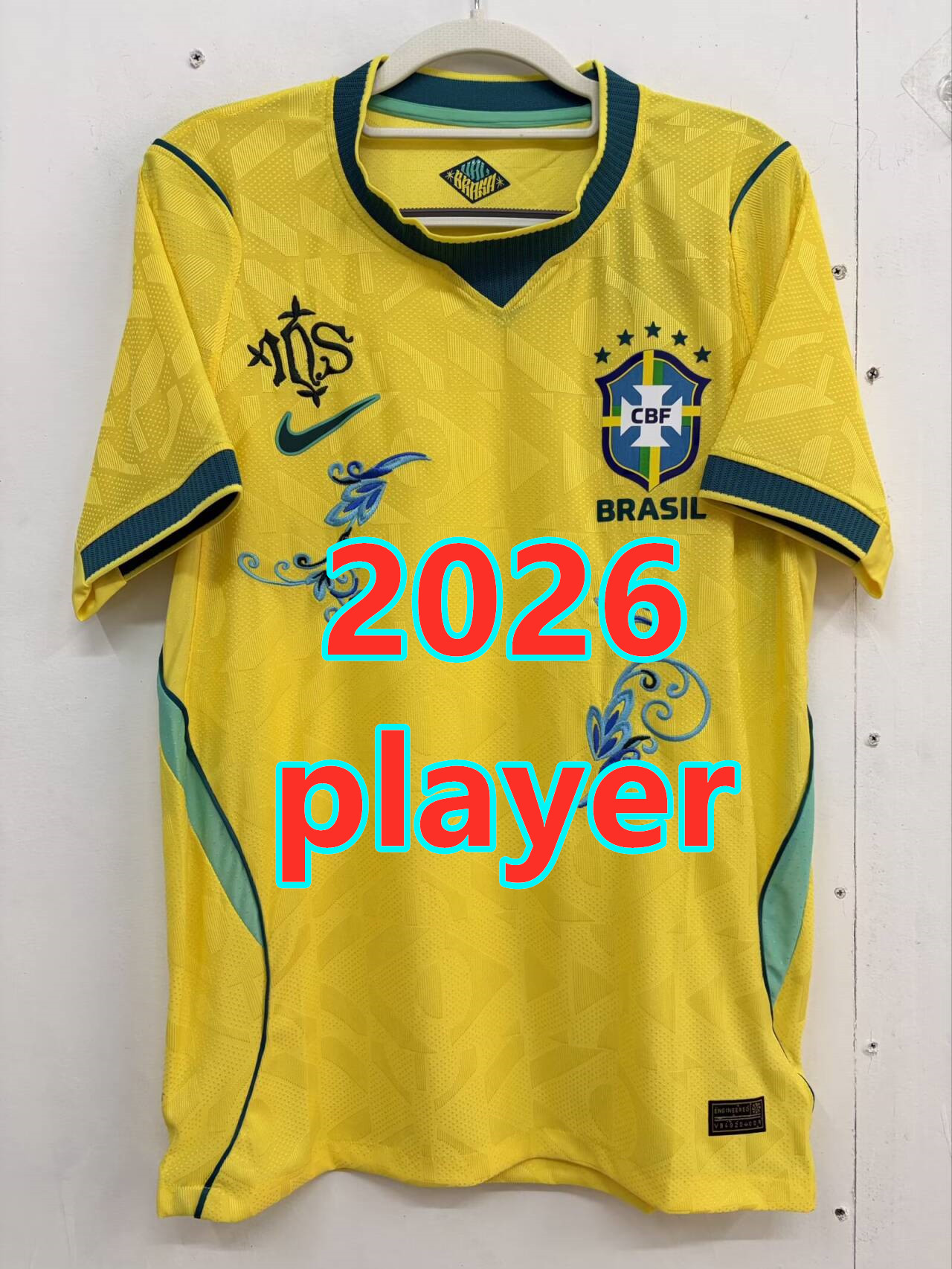 Maillot domicile Brésil 2026 brodé (version joueur)