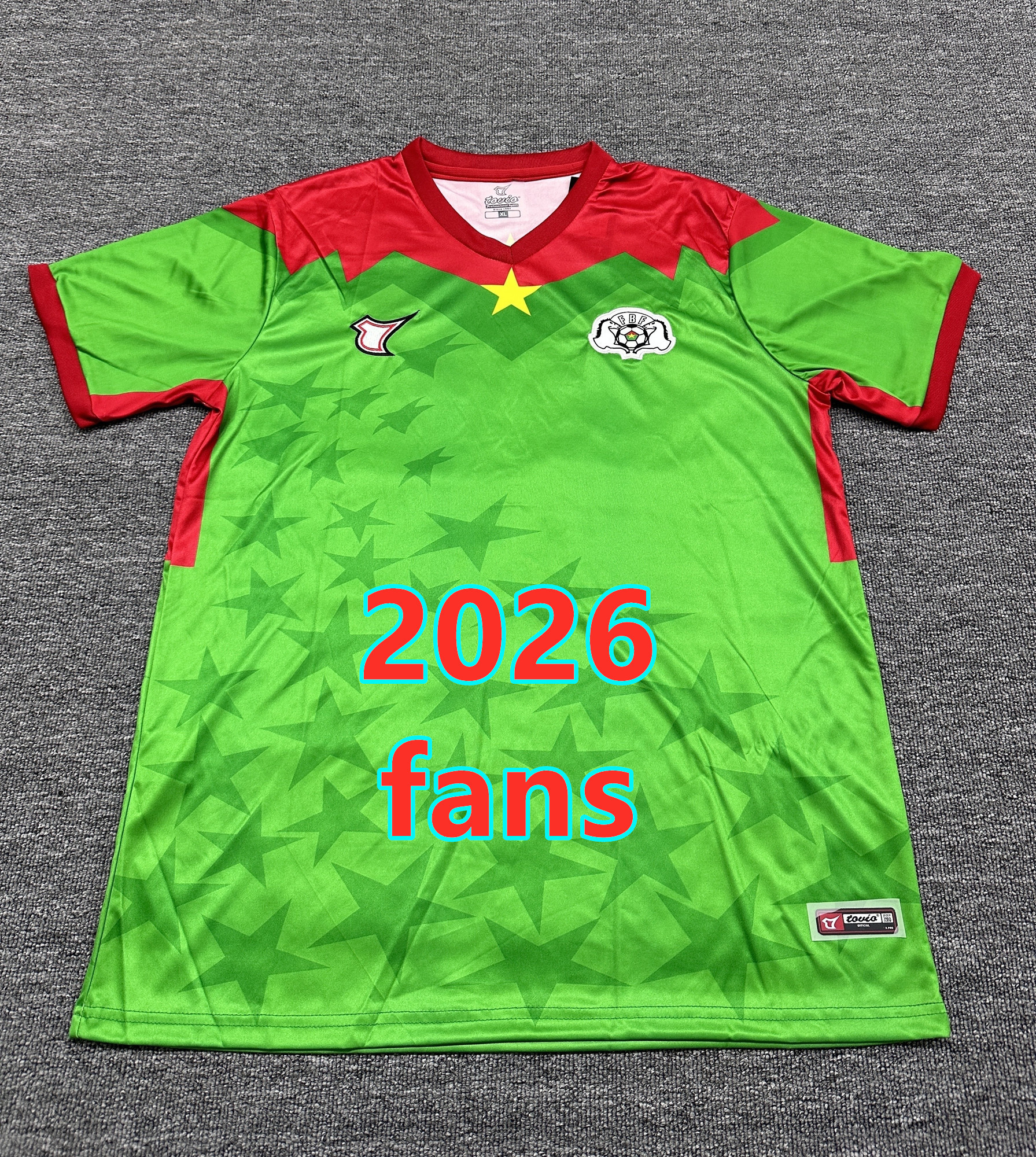 Maillot domicile Burkina Faso 2026 (version supporter)