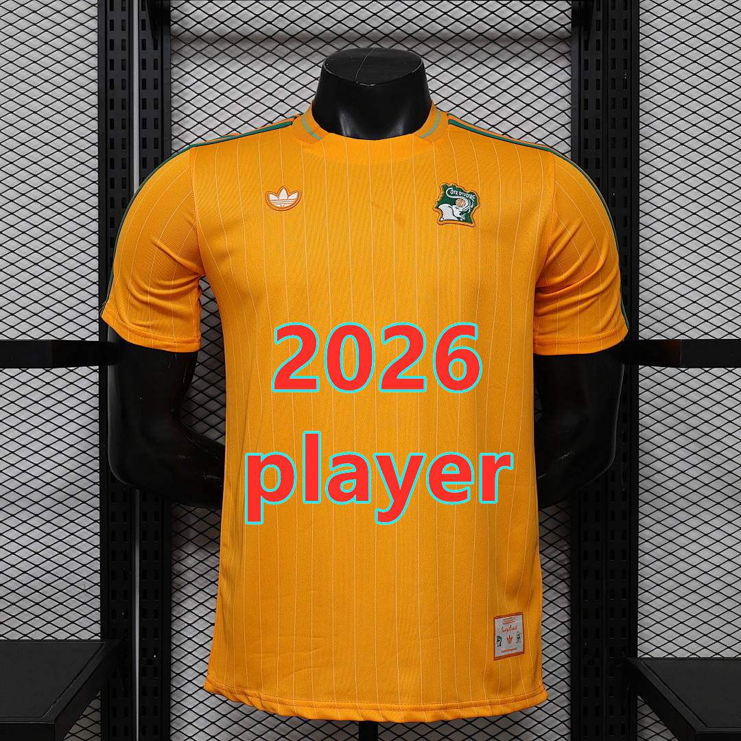 Maillot Côte d'Ivoire 2026 rétro (version joueur)