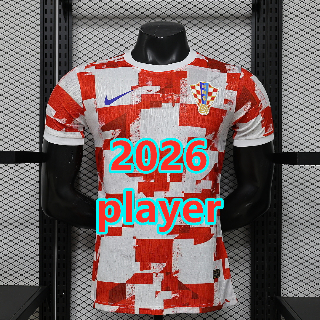 Maillot Croatie 2026 (version joueur)