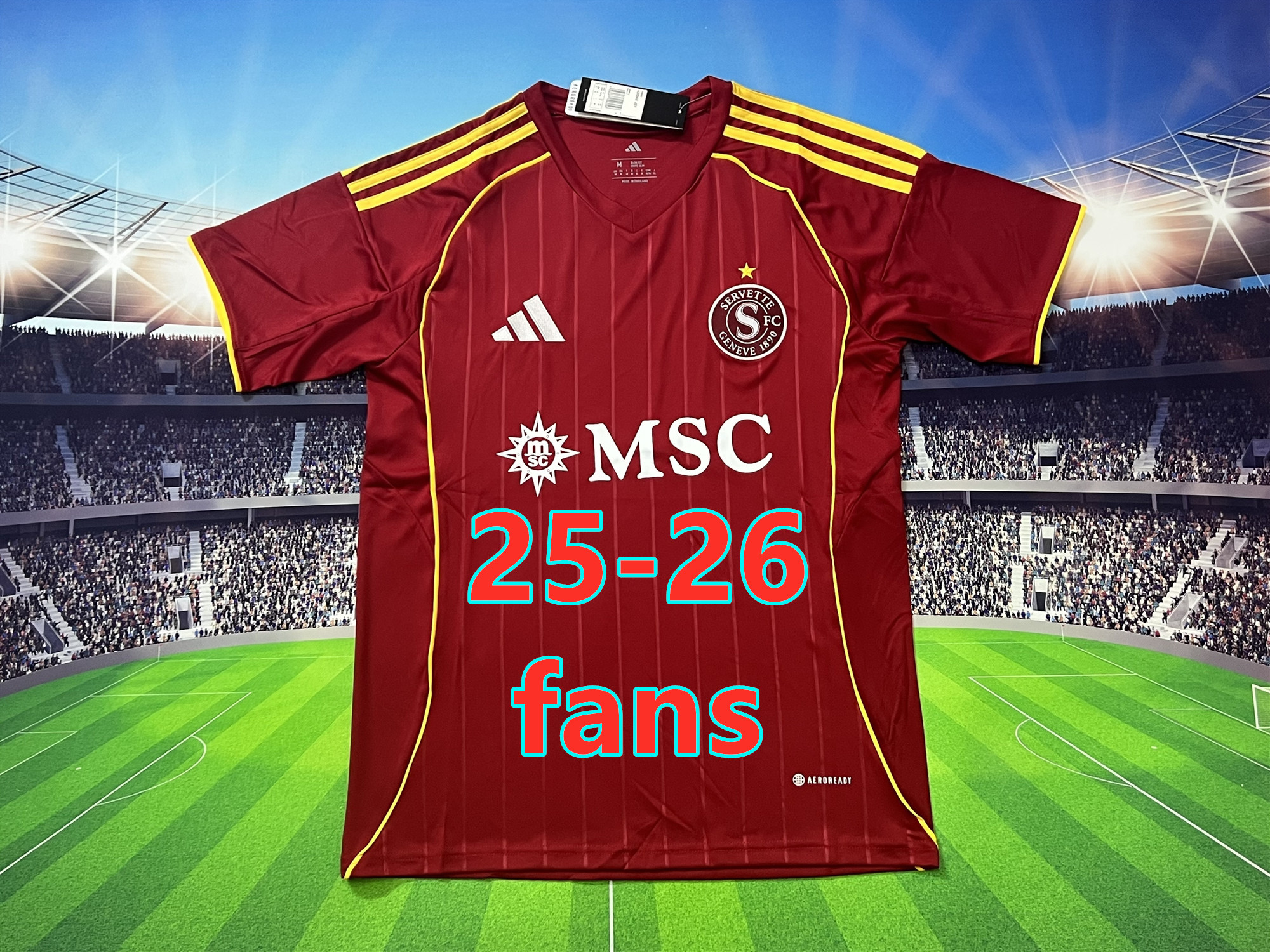 Maillot domicile Servette 25-26 (version supporter)