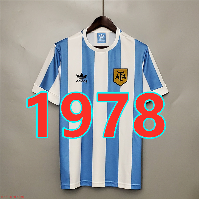 Maillot domicile Argentine S-2XL 1978 rétro