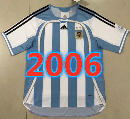 Maillot domicile Argentine S-XXL 2006 rétro