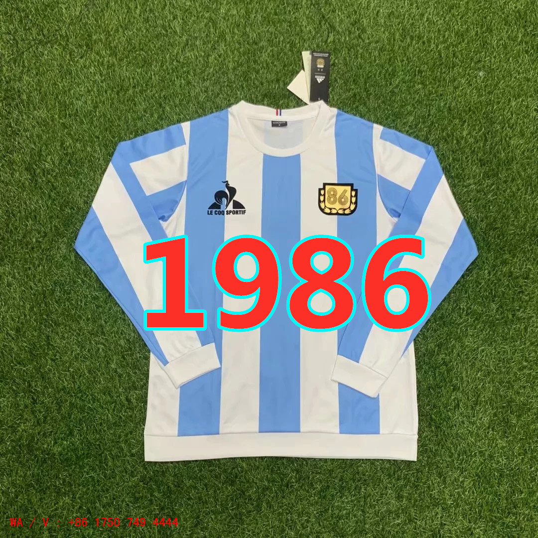 Maillot Argentine 1986 rétro manches longues