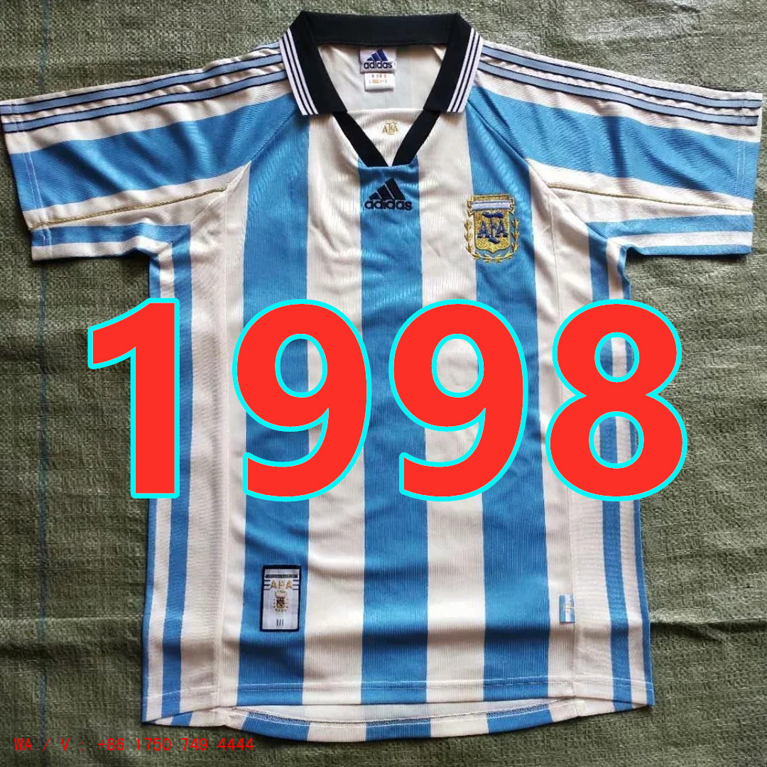 Maillot domicile Argentine 1998 rétro qualité TopThai