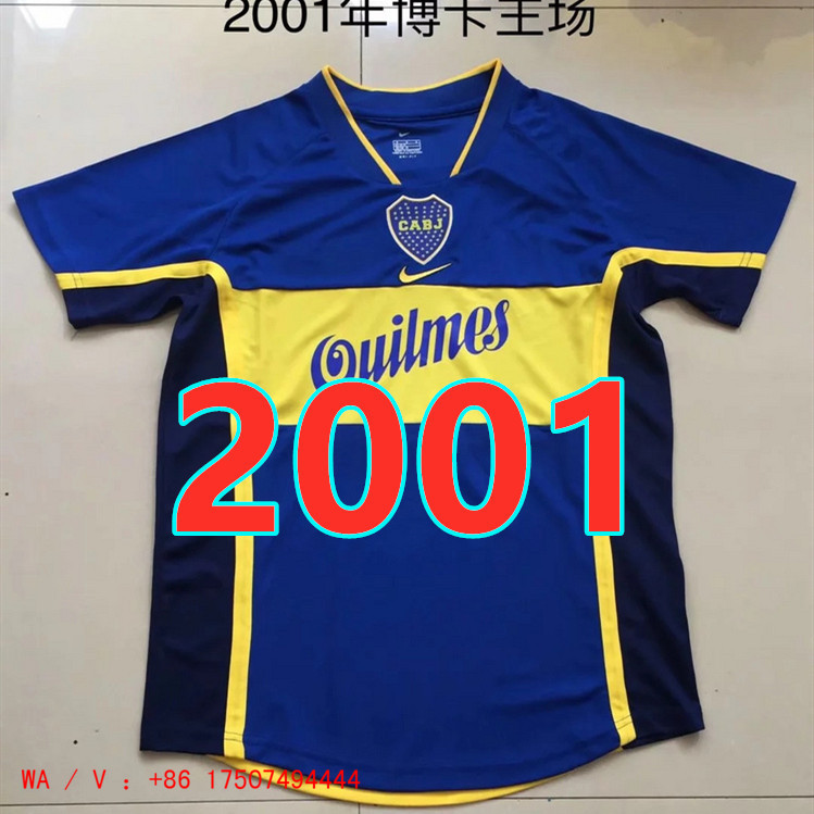 Maillot domicile Boca Juniors S-XXL 2001 rétro