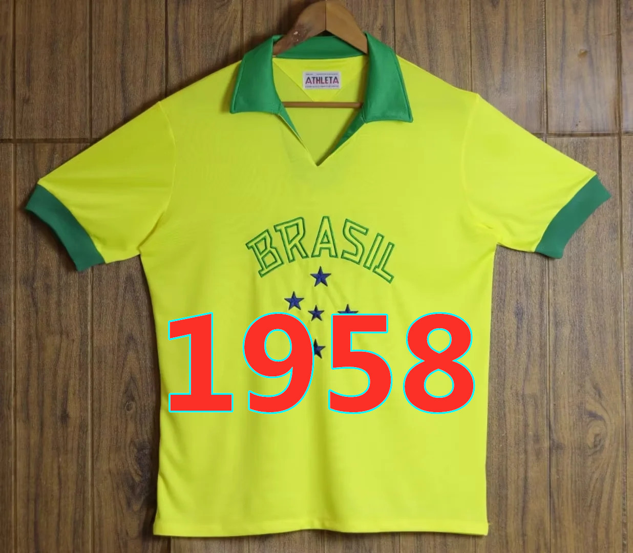 Maillot domicile Brésil 1958 rétro