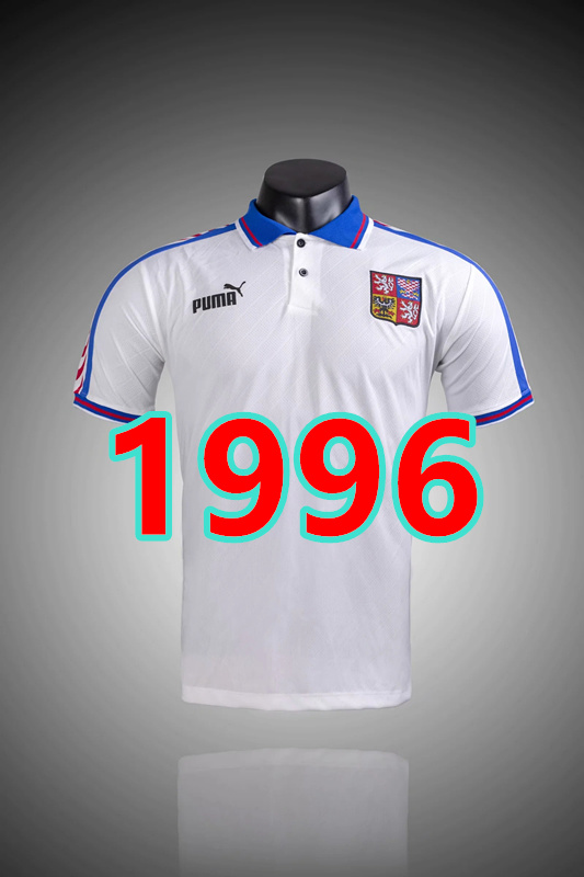 Maillot extérieur République tchèque 1996 rétro qualité TopThai
