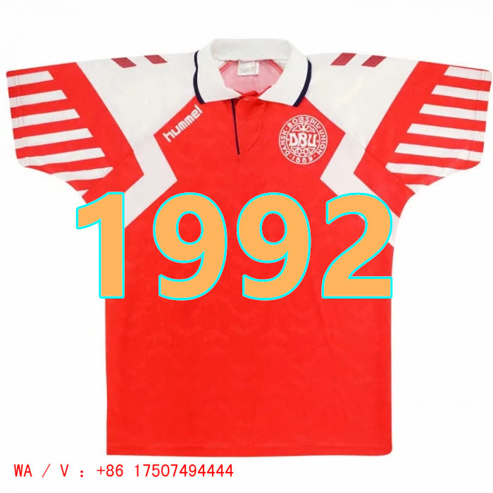 Maillot Danemark 1992 rétro qualité TopThai