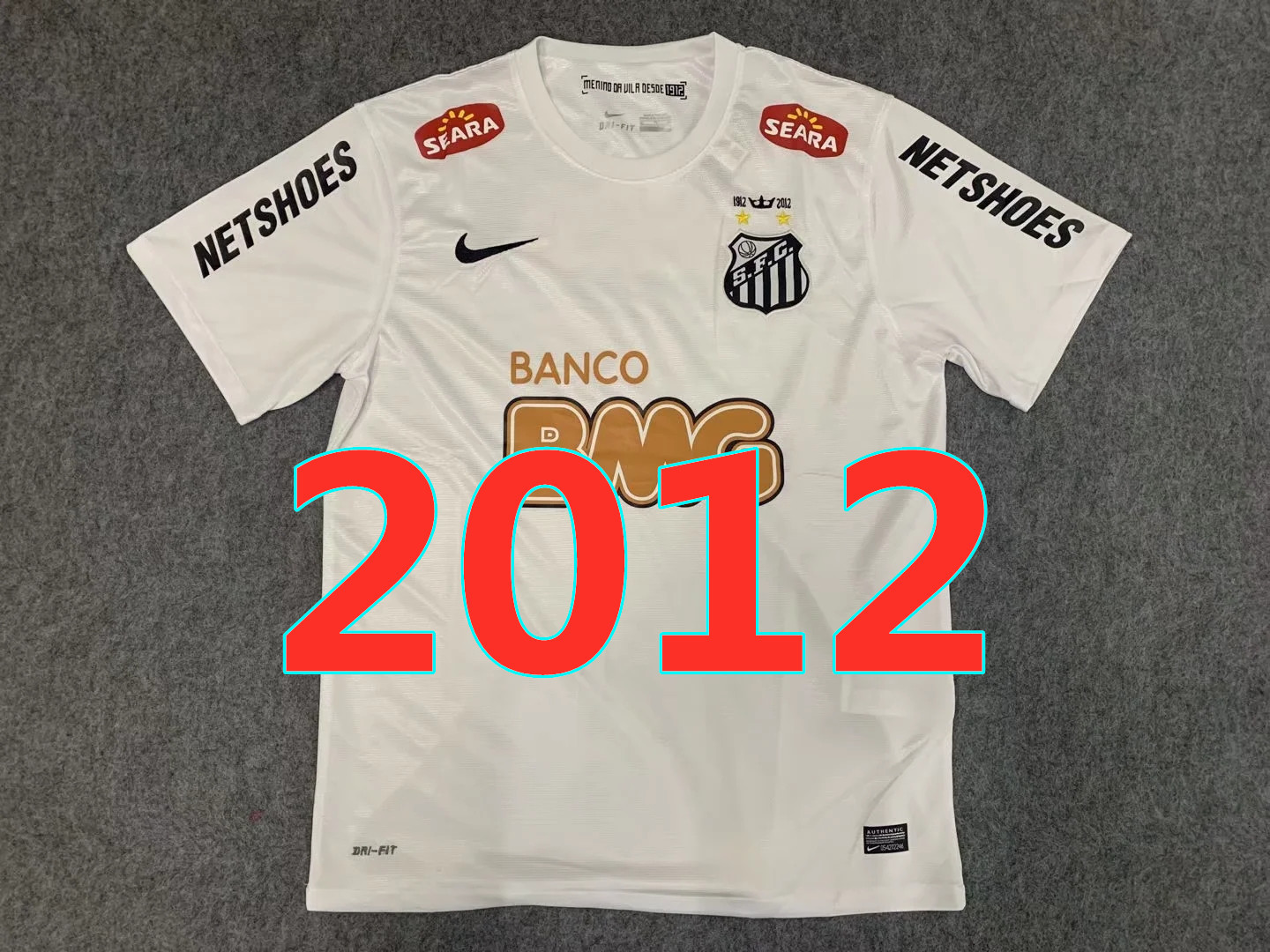 Maillot domicile Santos 2012 rétro
