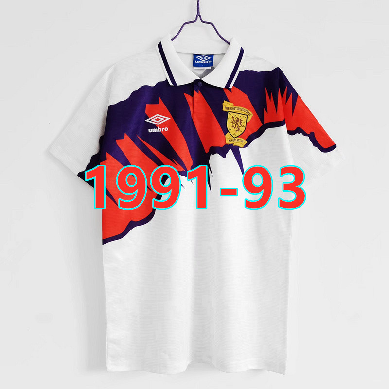 Maillot extérieur Pays de Galles 1991-93 qualité TopThai rétro