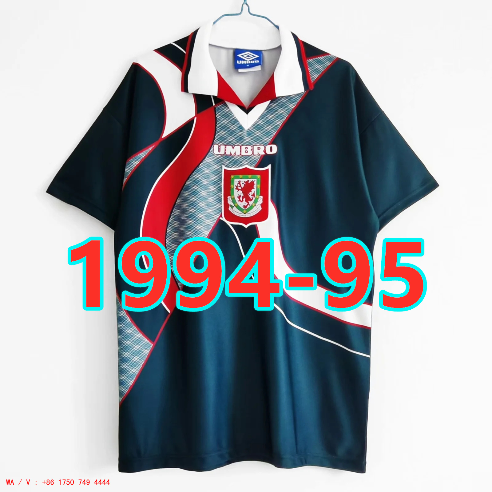 Maillot extérieur Pays de Galles 1994-95 qualité TopThai rétro