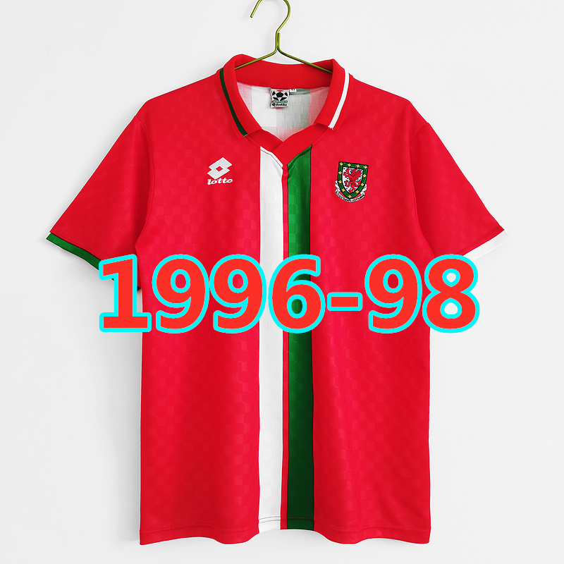 Maillot domicile Pays de Galles 1996-98 qualité TopThai rétro